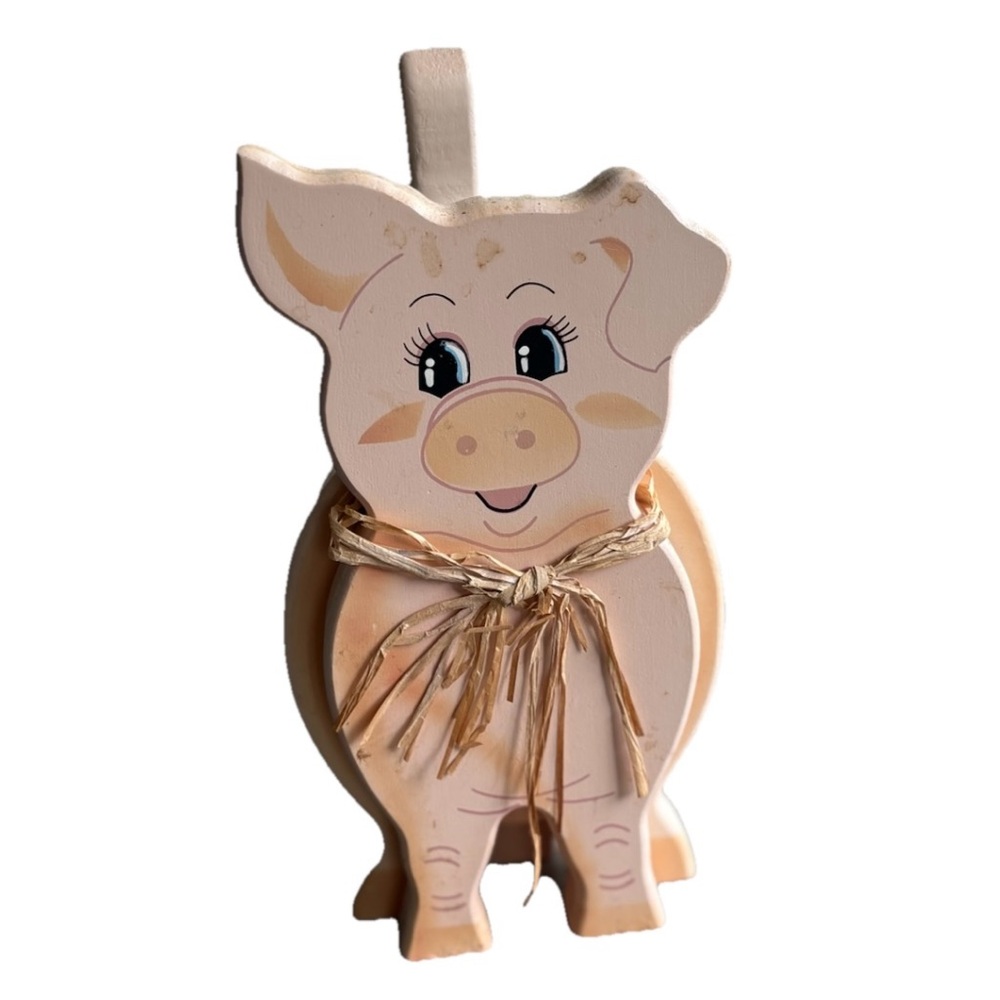 Vintage Pink Piggy Home Accent